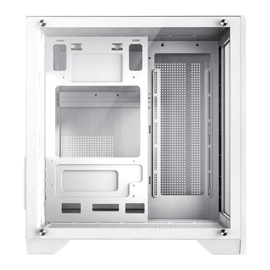 GameMax Mini Infinity Tempered Glass White Micro-ATX PC Gaming Case 2