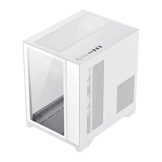 GameMax Mini Infinity Tempered Glass White Micro-ATX PC Gaming Case 3