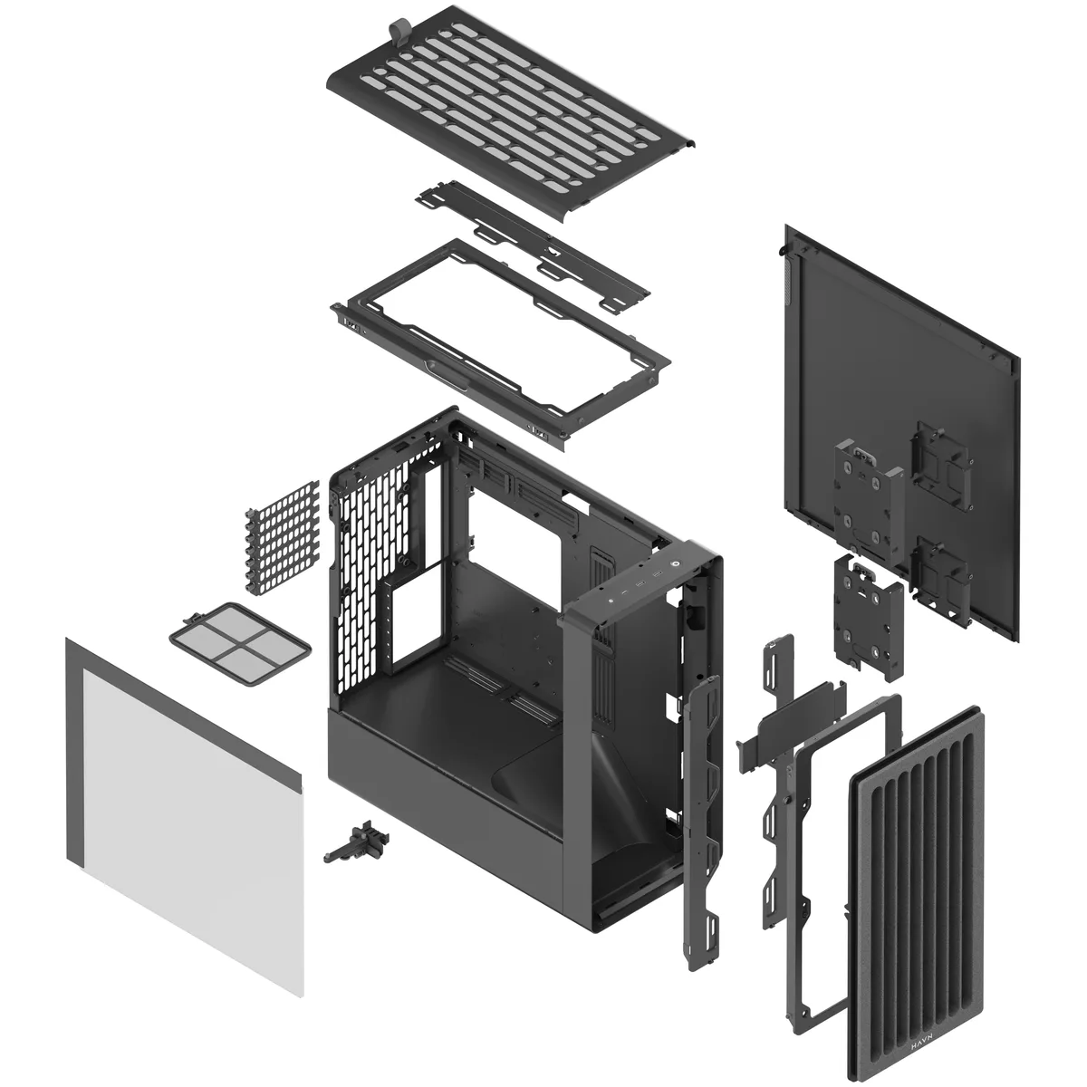 HAVN BF 360 Premium Mid Tower Case - Black 11