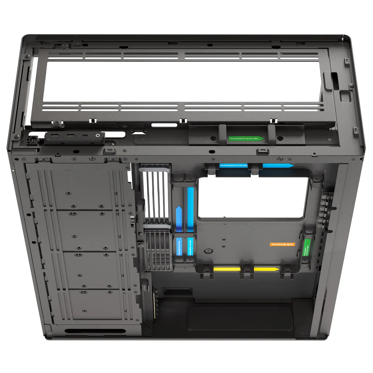 HAVN HS 420 Premium Mid Tower Case - Black 6