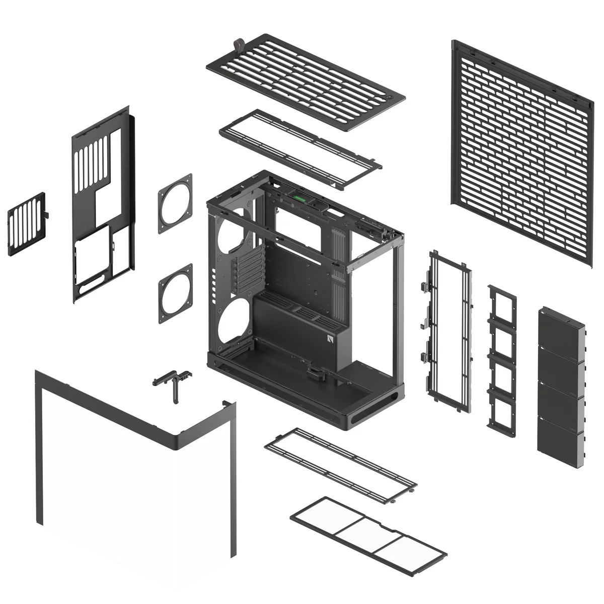 HAVN HS 420 Premium Mid Tower Case - Black 9