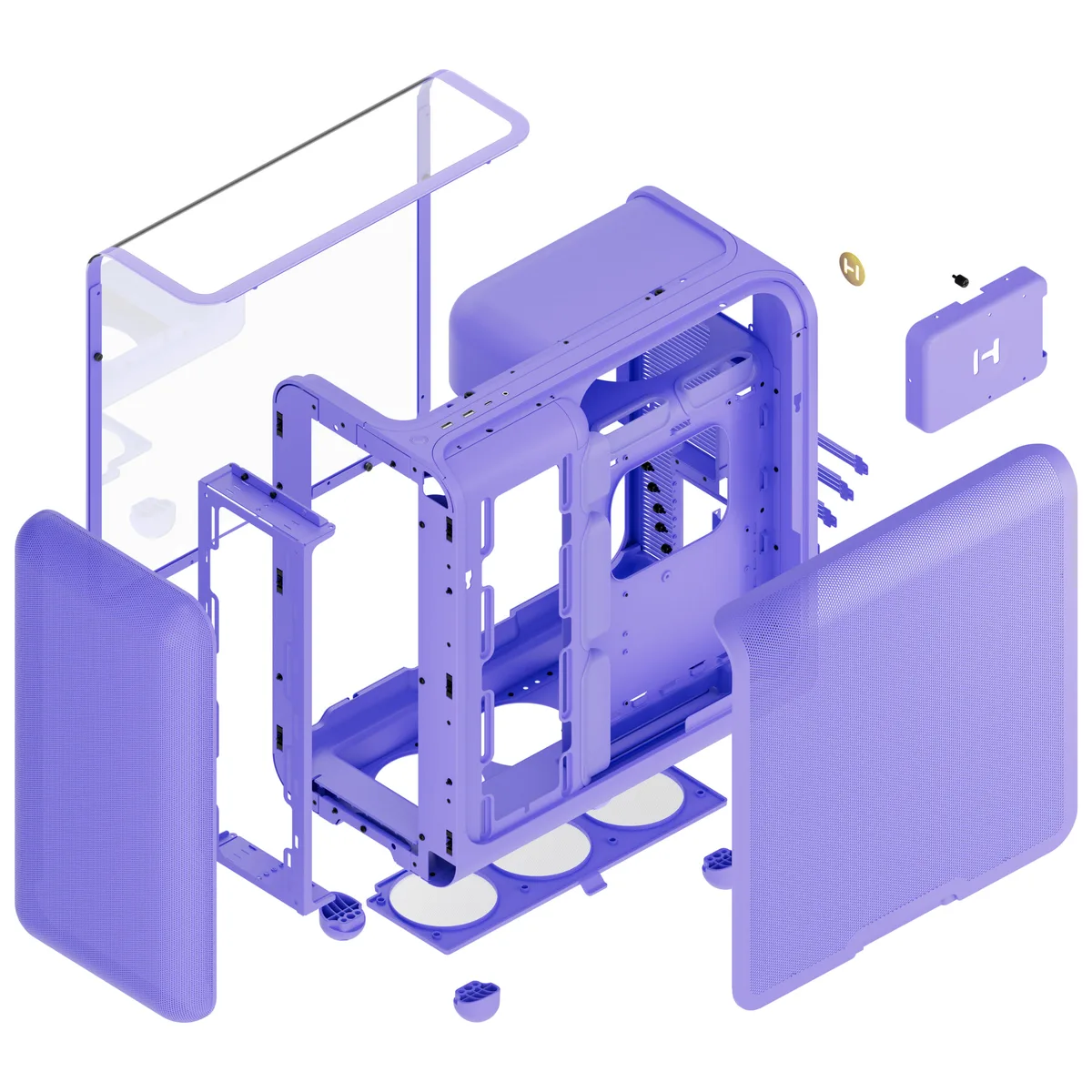HYTE X50 Modern Performance Mid-Tower ATX Case - SNOW WHITE 11