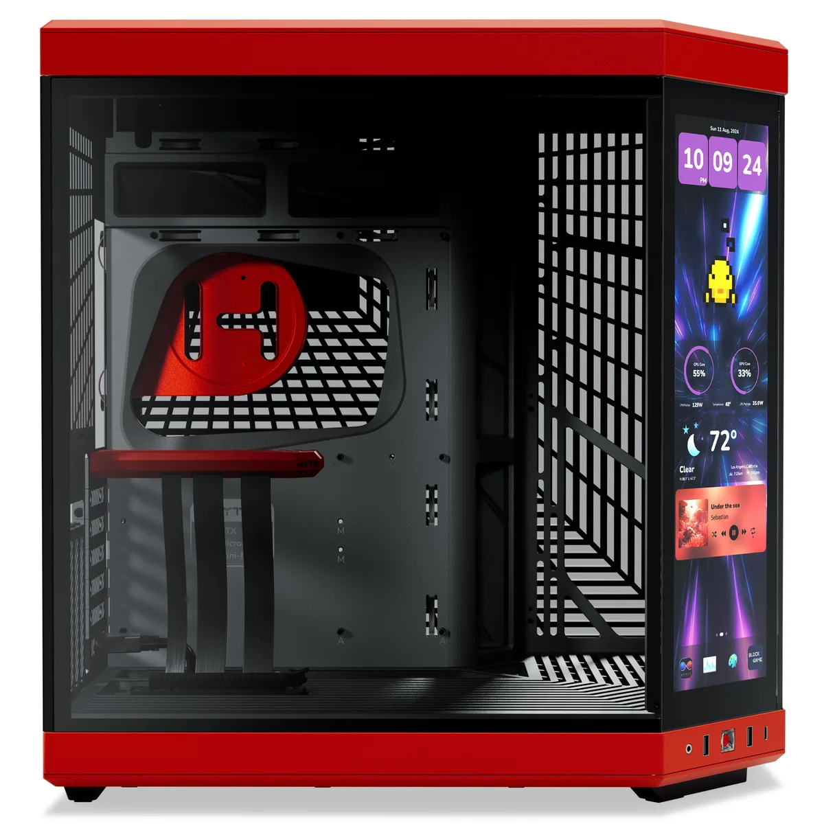 Hyte Y70 TOUCH Infinite - Black Cherry 7