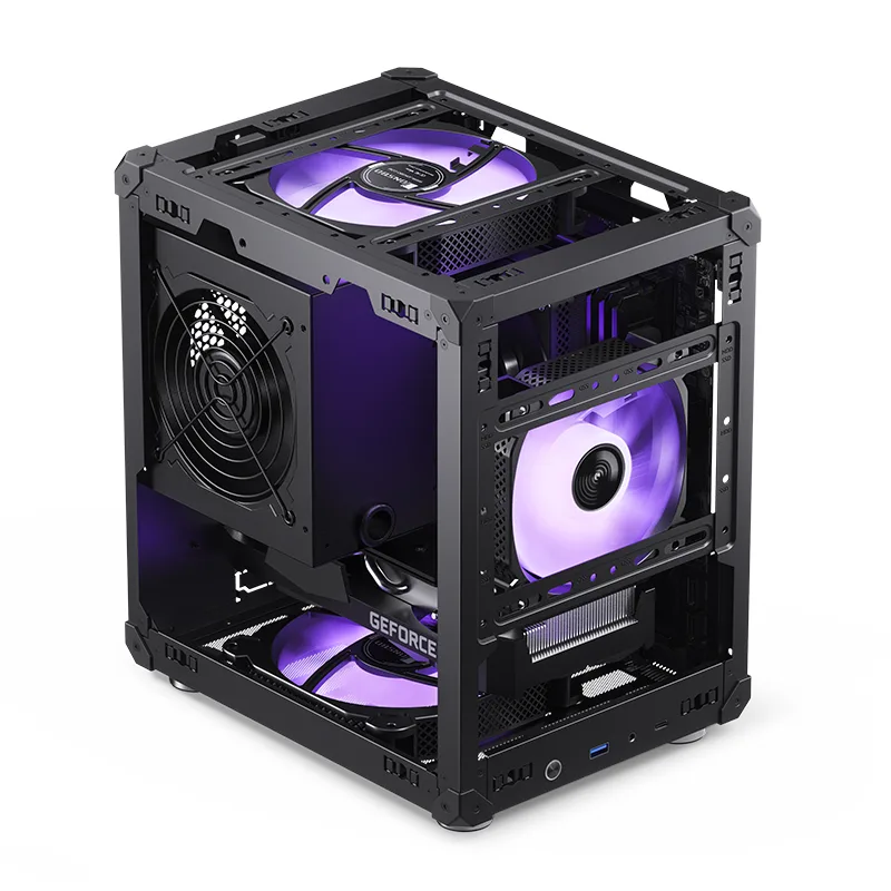 Jonsbo C6 Micro-ATX Mesh Case - Black 4