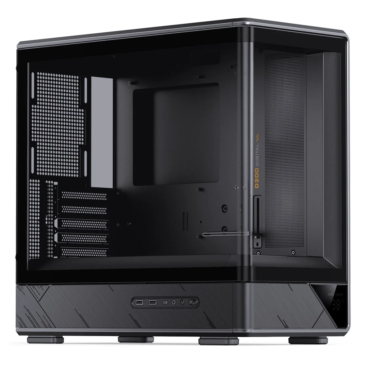 Jonsbo D200 Midi-Tower mATX Gaming Case - Black