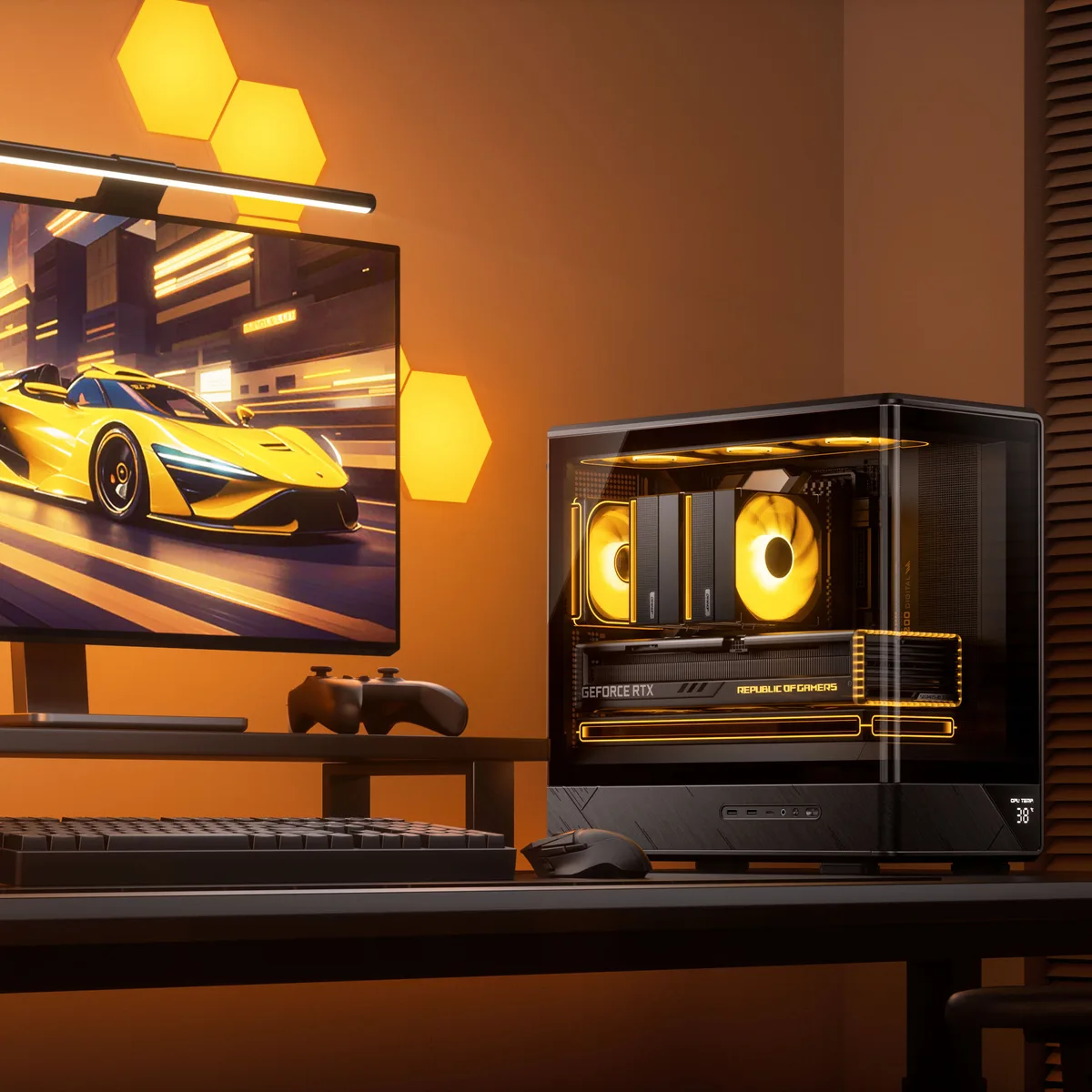 Jonsbo D200 Midi-Tower mATX Gaming Case - Black 2