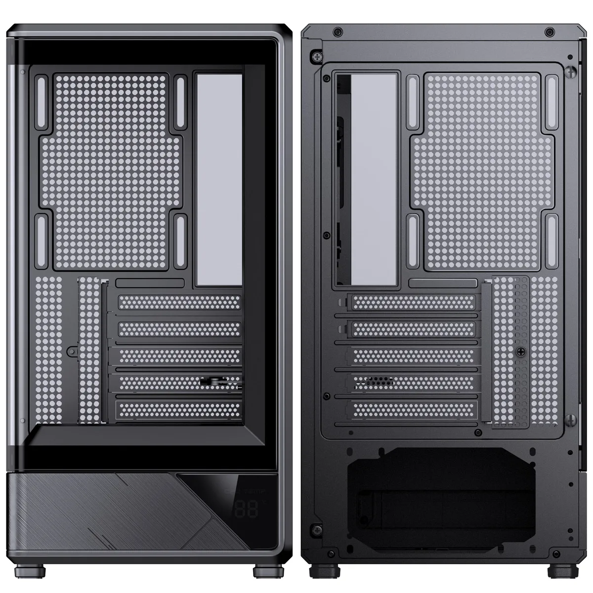 Jonsbo D200 Midi-Tower mATX Gaming Case - Black 16