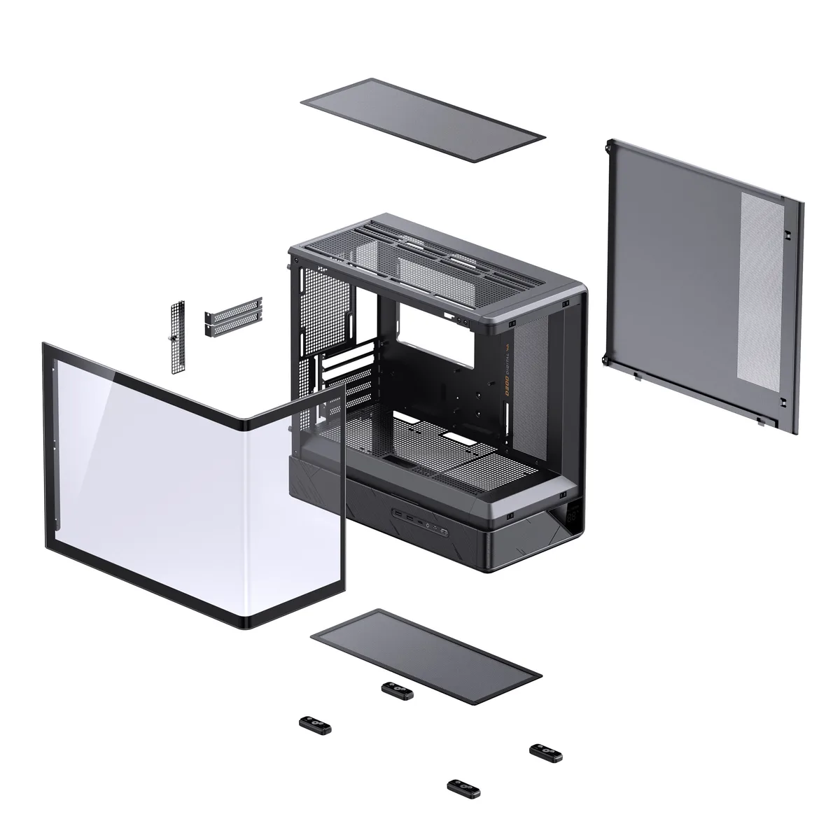 Jonsbo D200 Midi-Tower mATX Gaming Case - Black 20