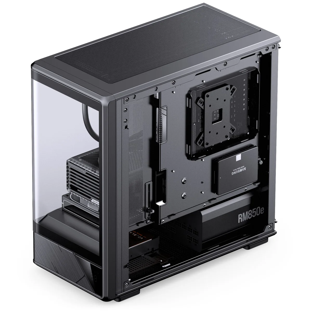 Jonsbo D200 Midi-Tower mATX Gaming Case - Black 10