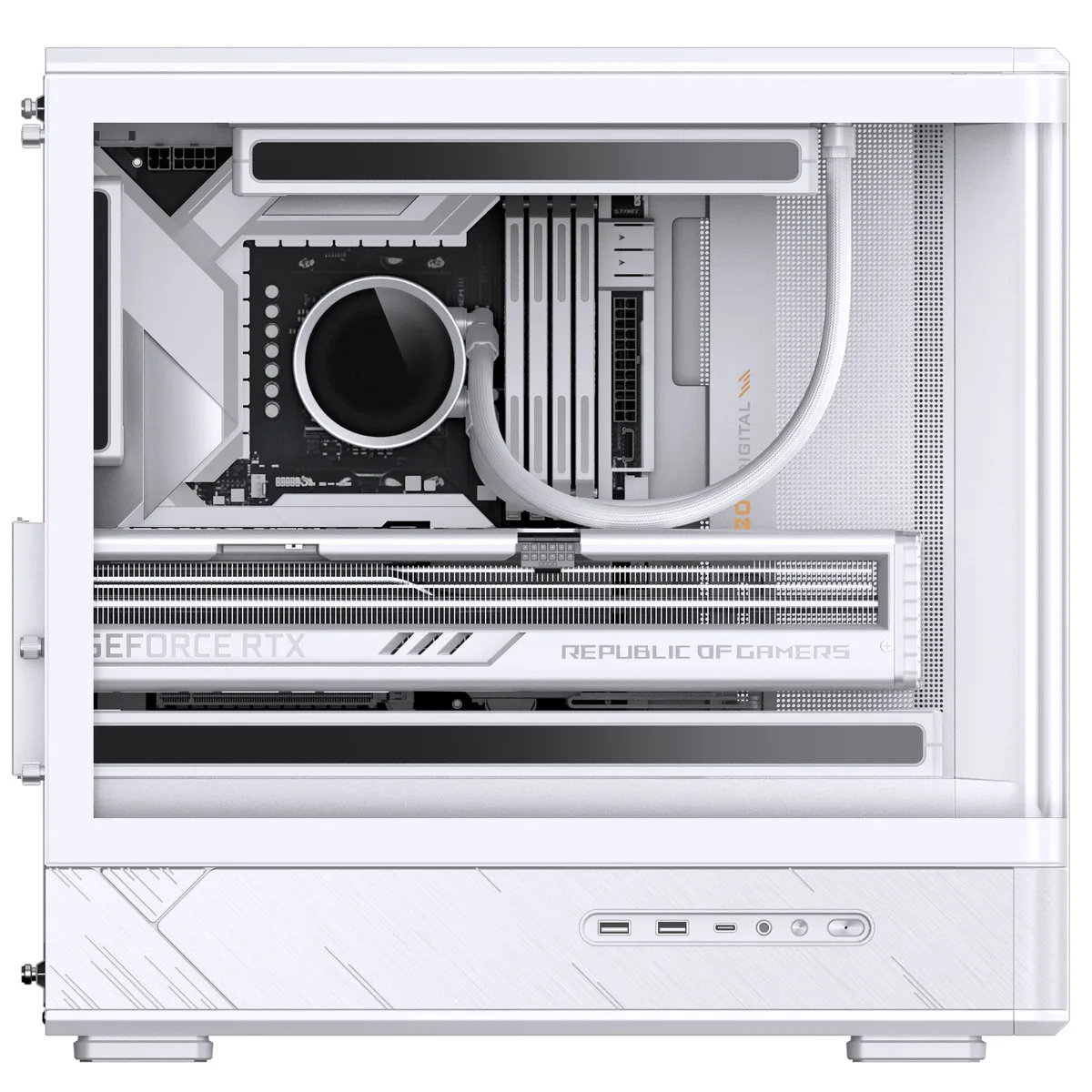 Jonsbo D200 Midi-Tower mATX Gaming Case - White 12