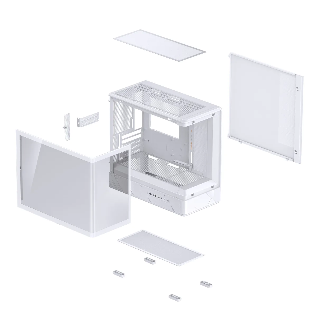 Jonsbo D200 Midi-Tower mATX Gaming Case - White 20