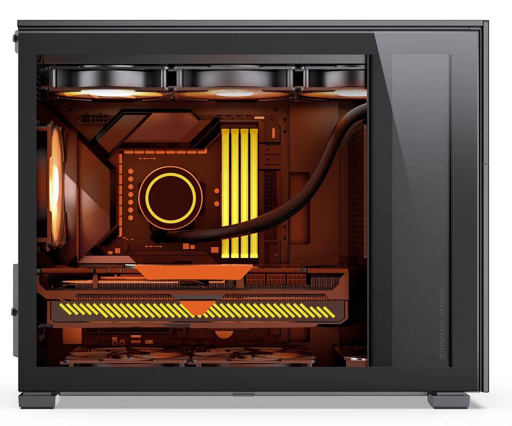 Jonsbo D31 Mesh Micro-ATX PC Case – Black, Tempered Glass 3