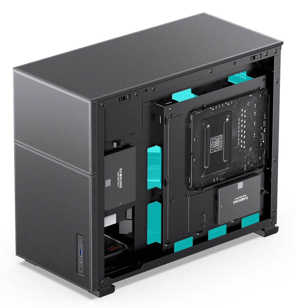 Jonsbo D31 Mesh Micro-ATX PC Case – Black, Tempered Glass 6