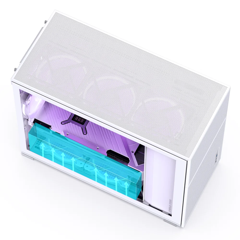 Jonsbo D31 Mesh Micro-ATX PC Case – White, Tempered Glass 10