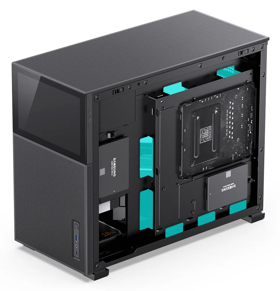 Jonsbo D31 Mesh Screen Micro-ATX PC Case – Black, Tempered Glass 6