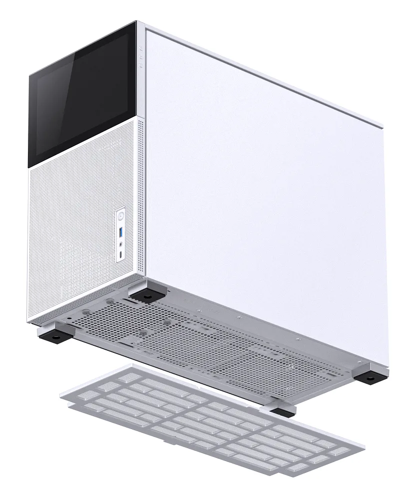 Jonsbo D31 Mesh Screen Micro-ATX PC Case – White, Tempered Glass 12