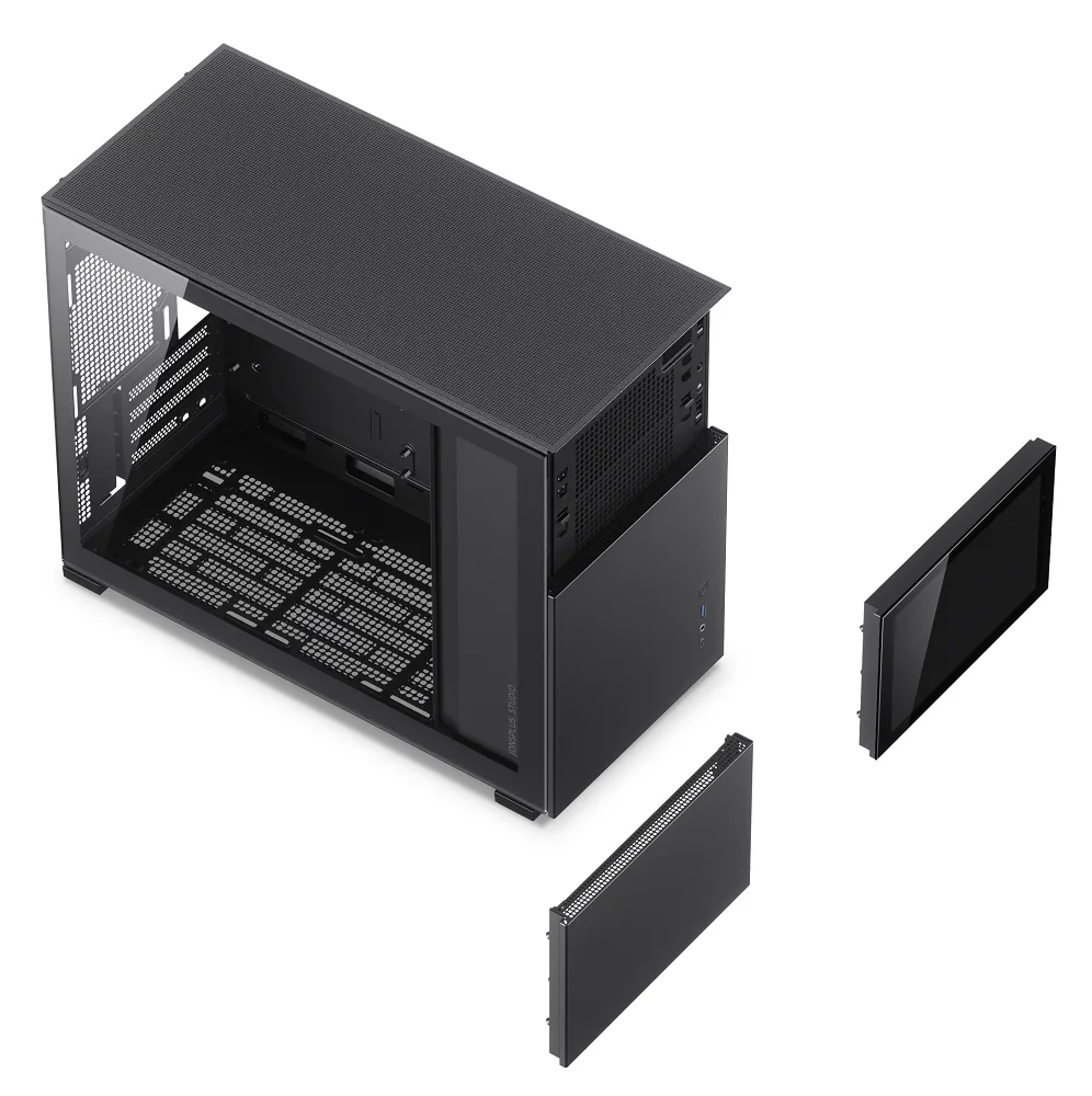 Jonsbo D31 Standard Screen Micro-ATX PC Case – Black, Tempered Glass 4