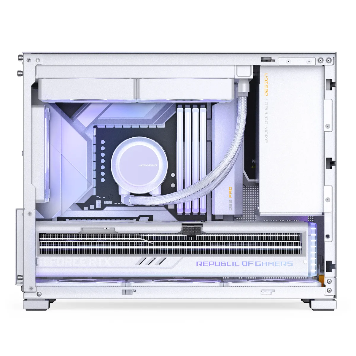 Jonsbo D32 PRO Mesh mATX, Mini Case - White 9