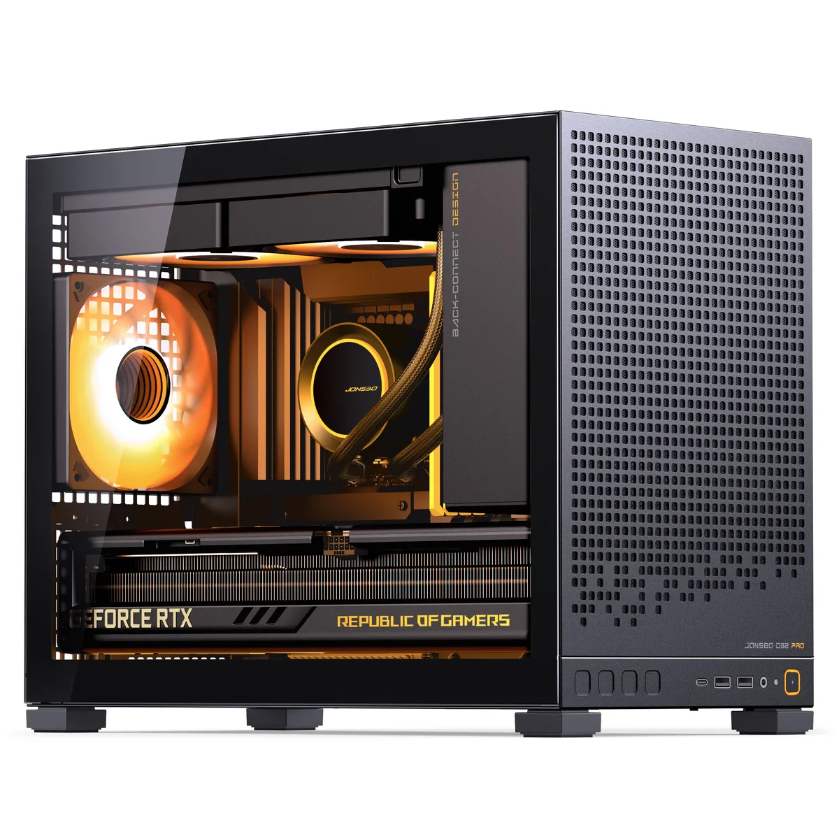 Jonsbo D32 PRO Tempered Glass mATX, Mini Case - Black 5
