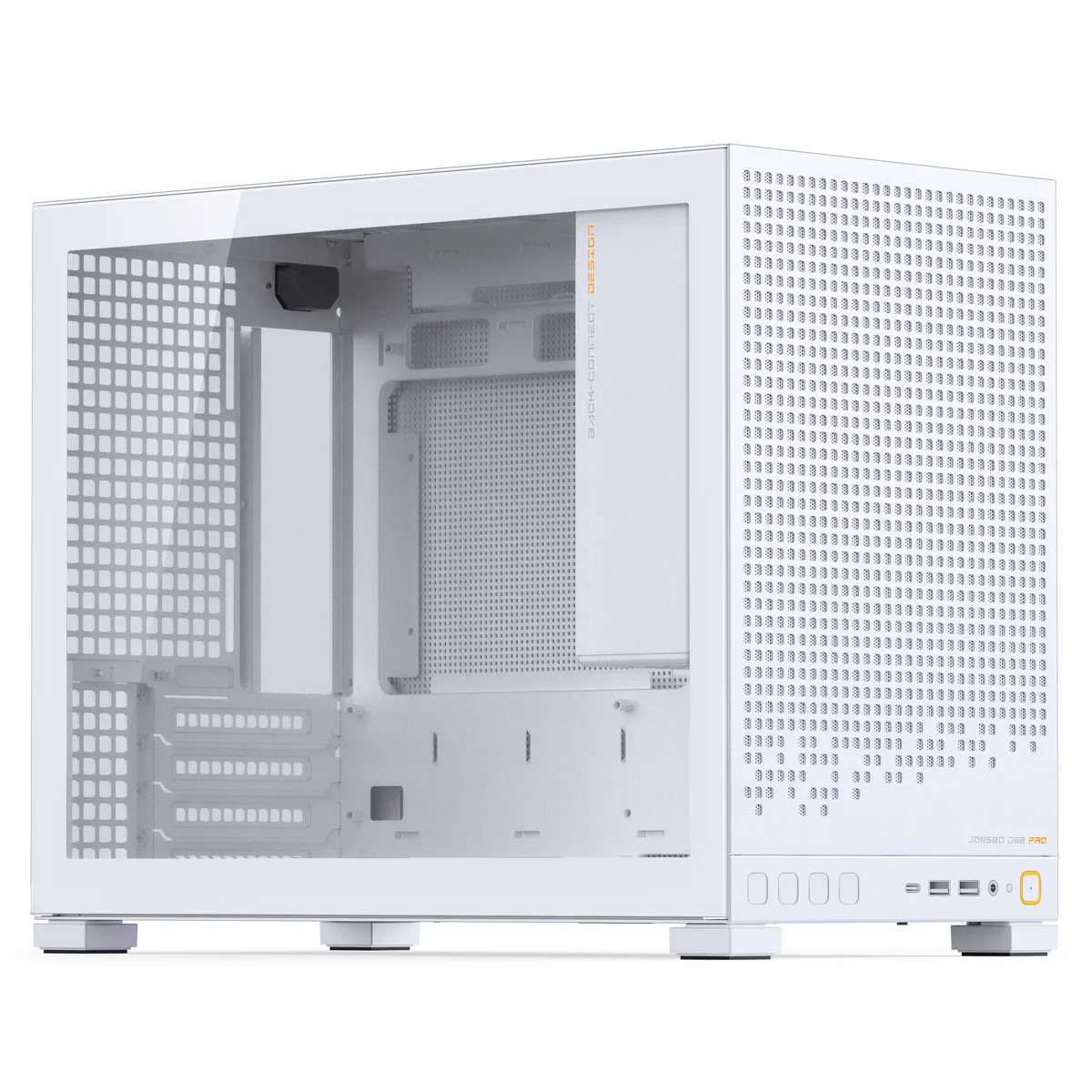 Jonsbo D32 PRO Tempered Glass mATX, Mini Case - White