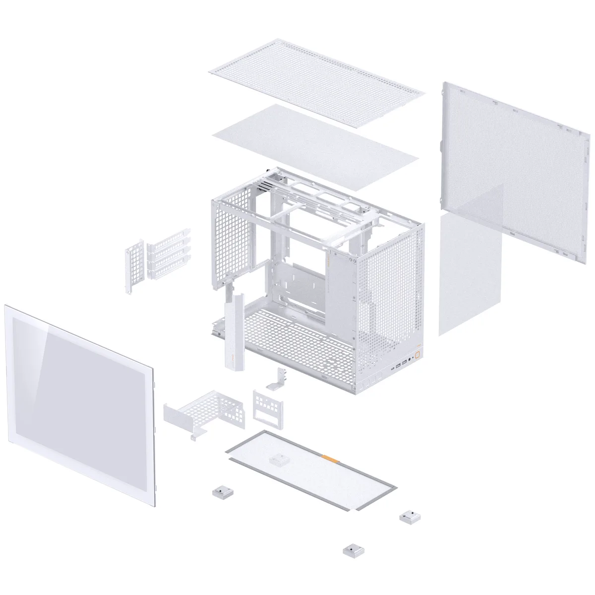 Jonsbo D32 PRO Tempered Glass mATX, Mini Case - White 16