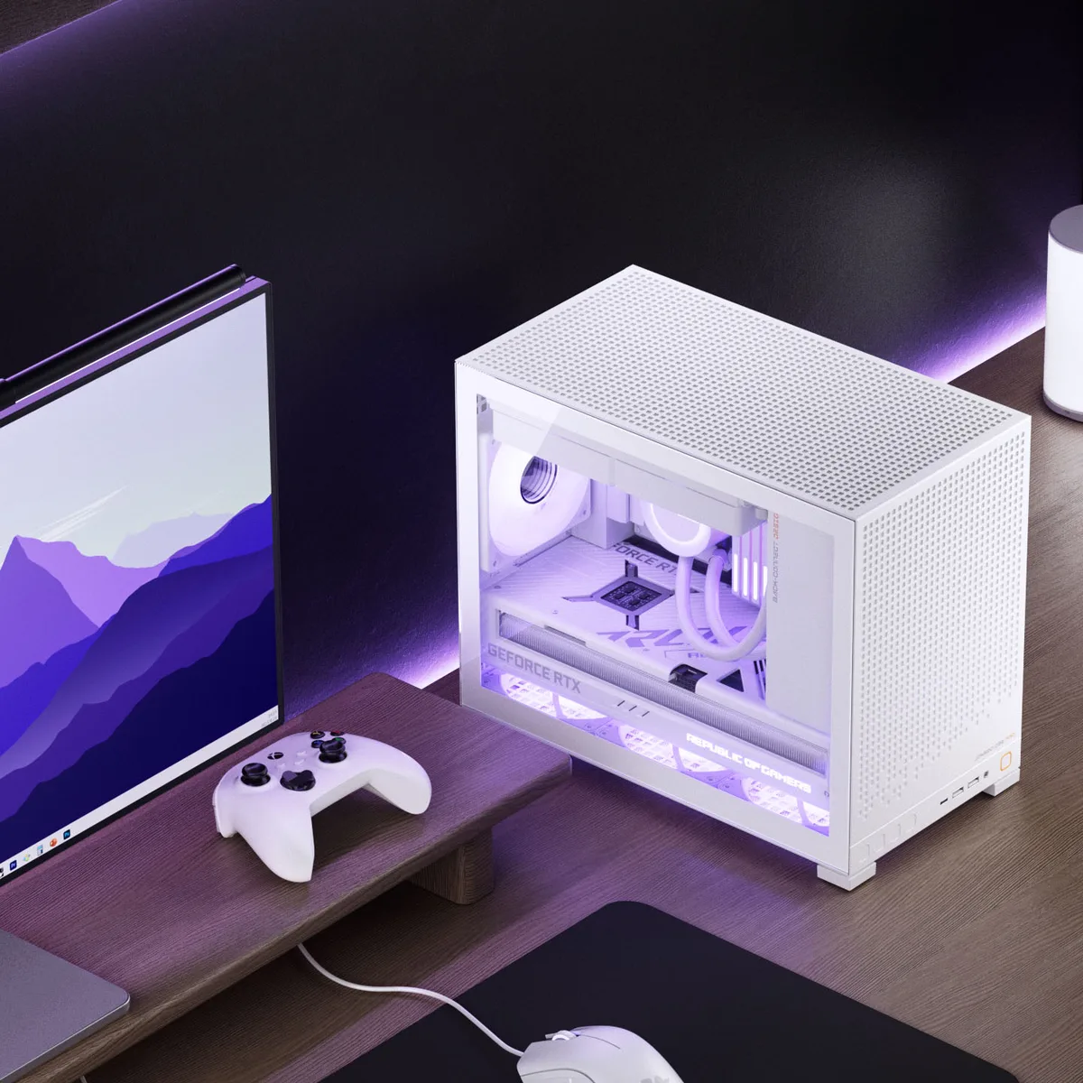 Jonsbo D32 PRO Tempered Glass mATX, Mini Case - White 20