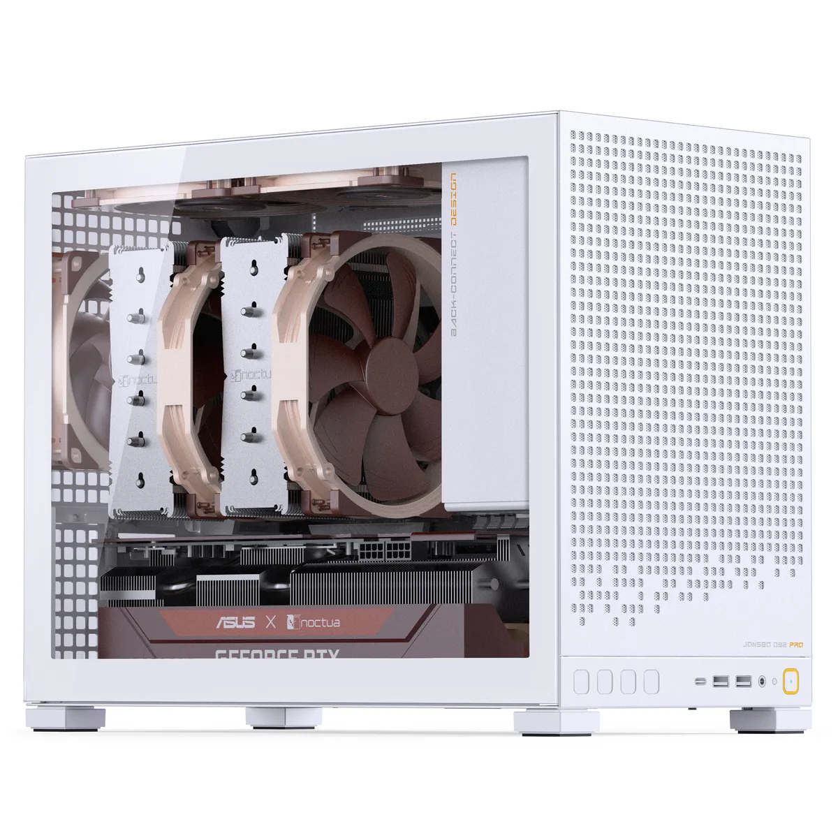 Jonsbo D32 PRO Tempered Glass mATX, Mini Case - White 6