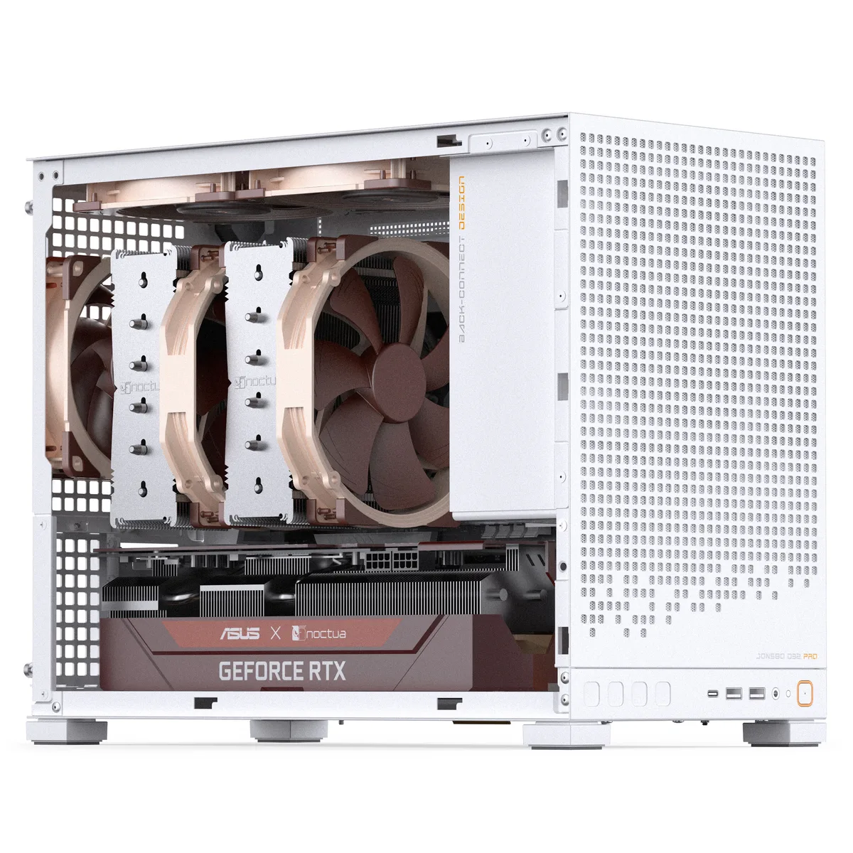 Jonsbo D32 PRO Tempered Glass mATX, Mini Case - White 7