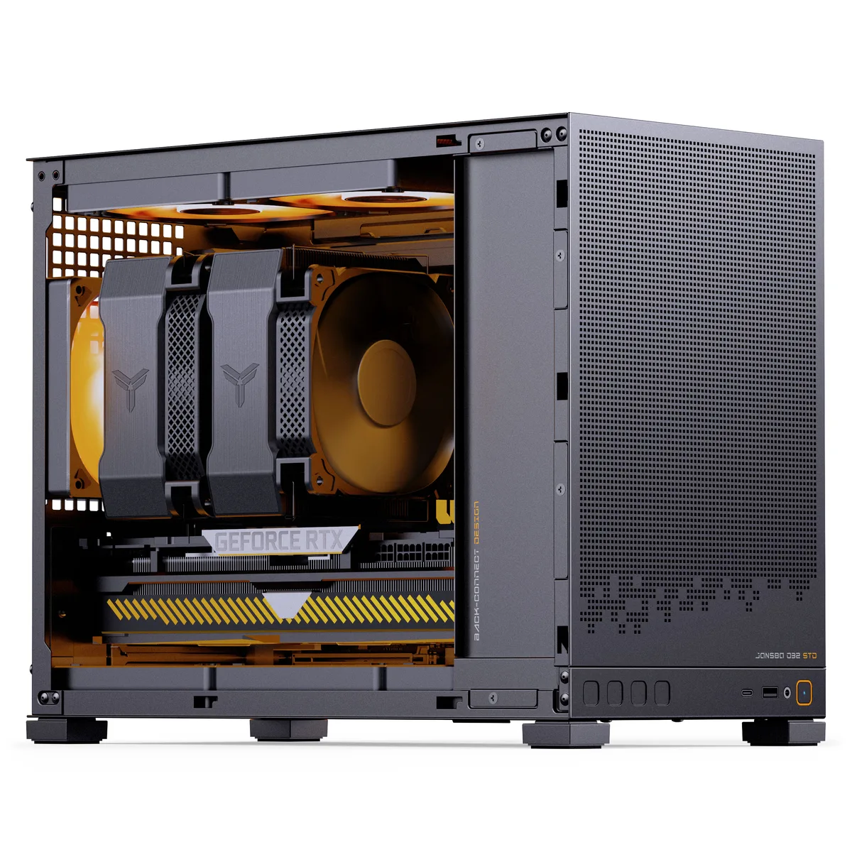 Jonsbo D32 STD Tempered Glass mATX, Mini Case - Black 6