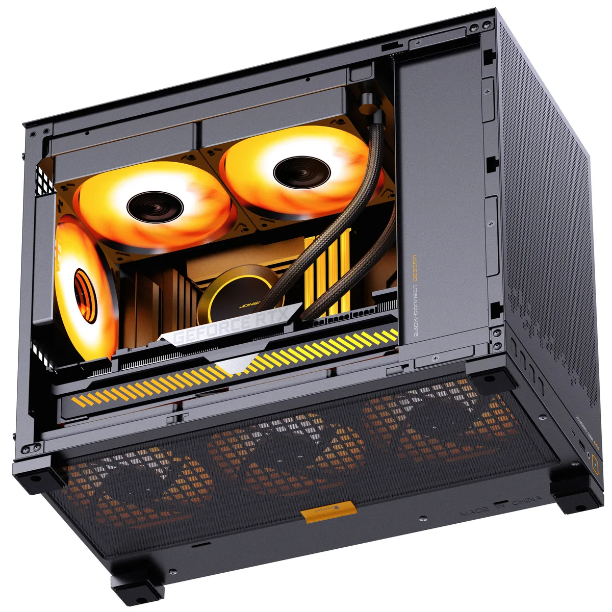 Jonsbo D32 STD Tempered Glass mATX, Mini Case - Black 7