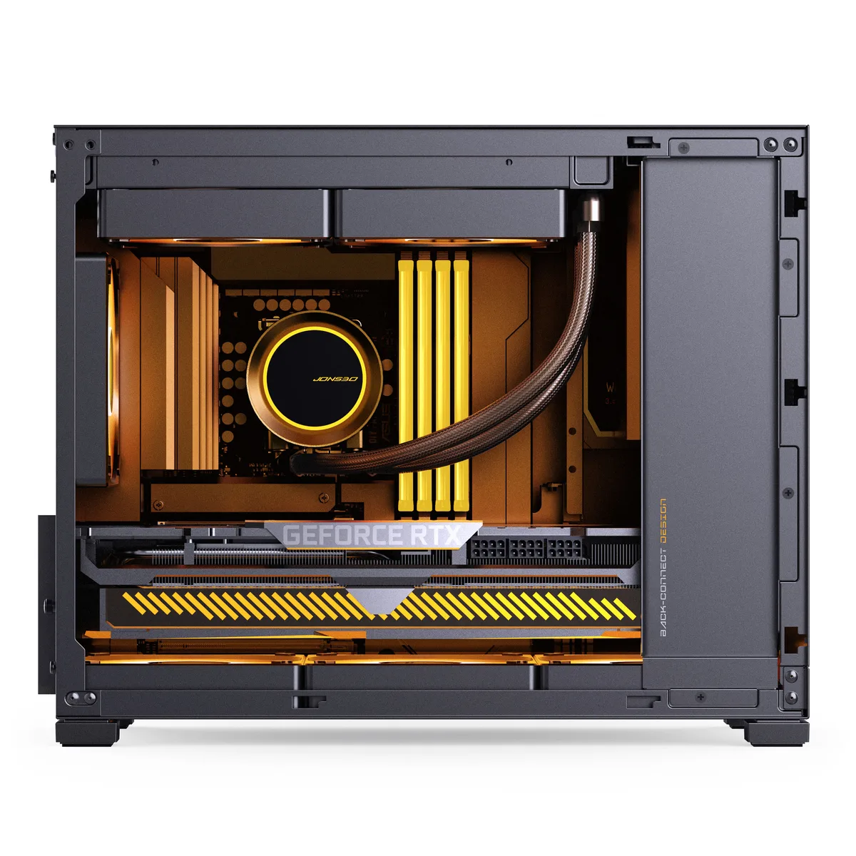 Jonsbo D32 STD Tempered Glass mATX, Mini Case - Black 10