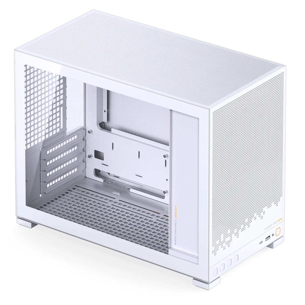 Jonsbo D32 STD Tempered Glass mATX, Mini Case - White 2