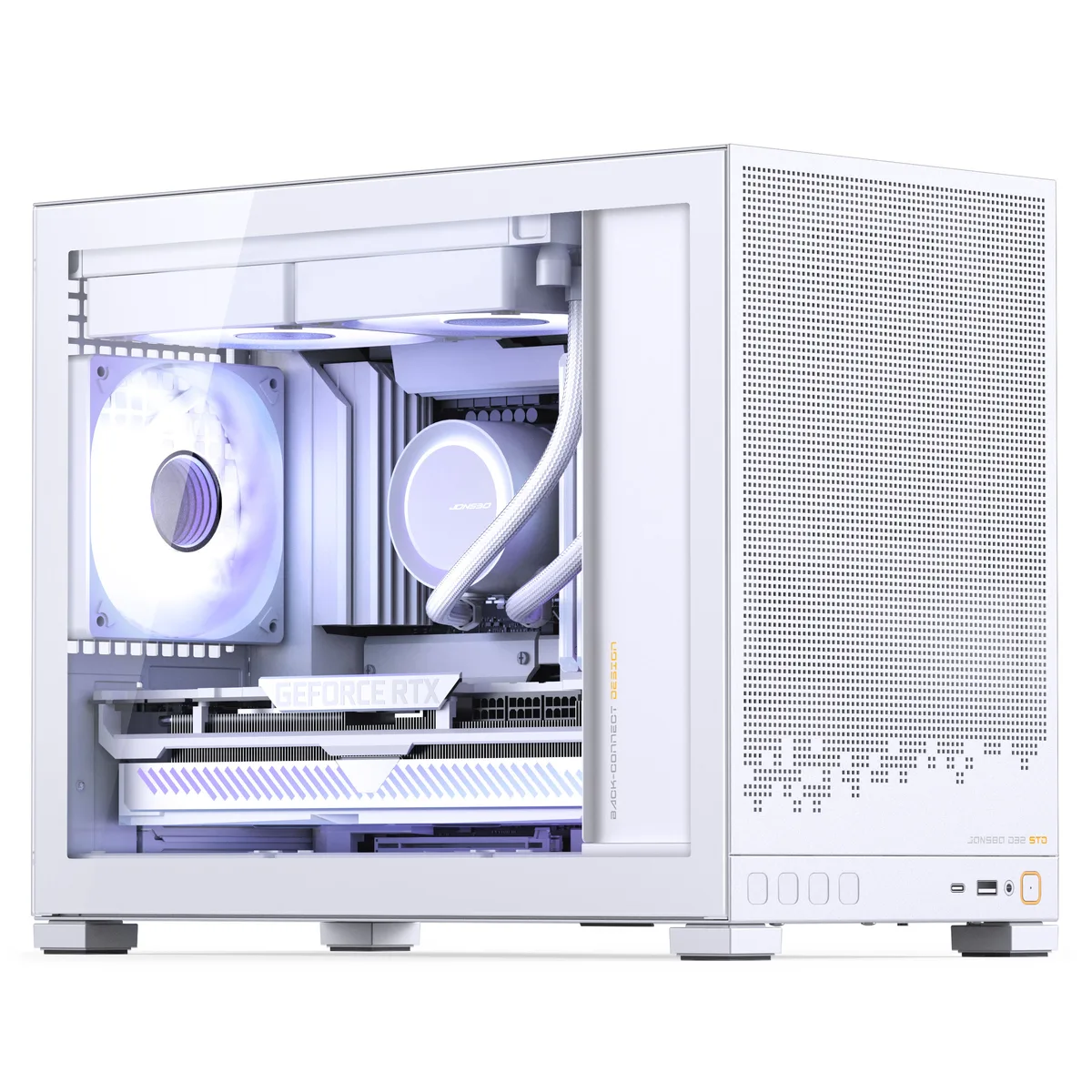 Jonsbo D32 STD Tempered Glass mATX, Mini Case - White 5