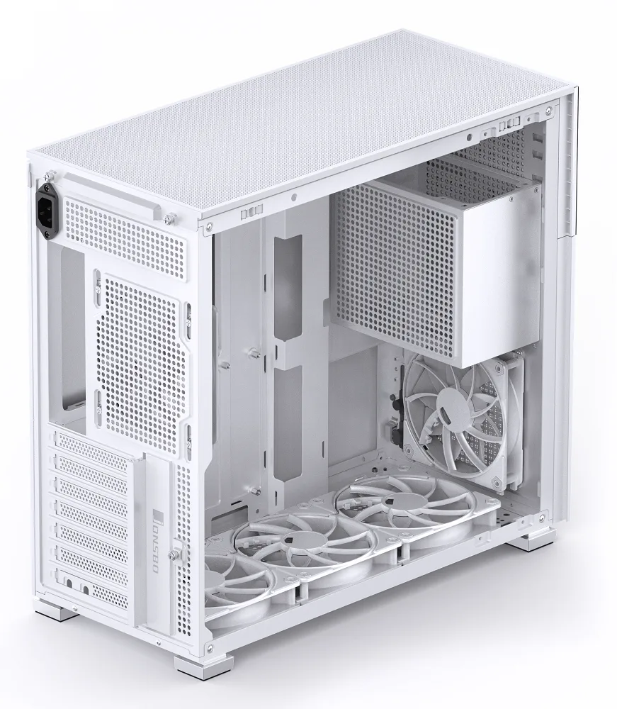 Jonsbo D41 Mesh Screen ATX PC Case – White, Tempered Glass 4