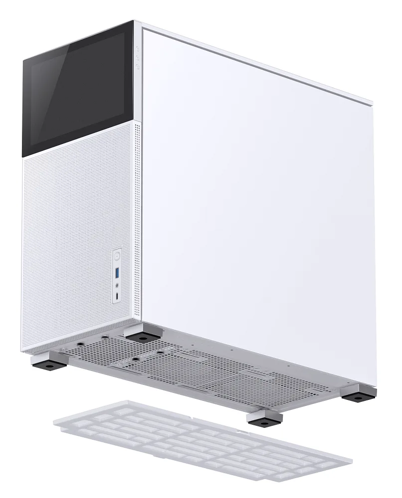 Jonsbo D41 Mesh Screen ATX PC Case – White, Tempered Glass 10