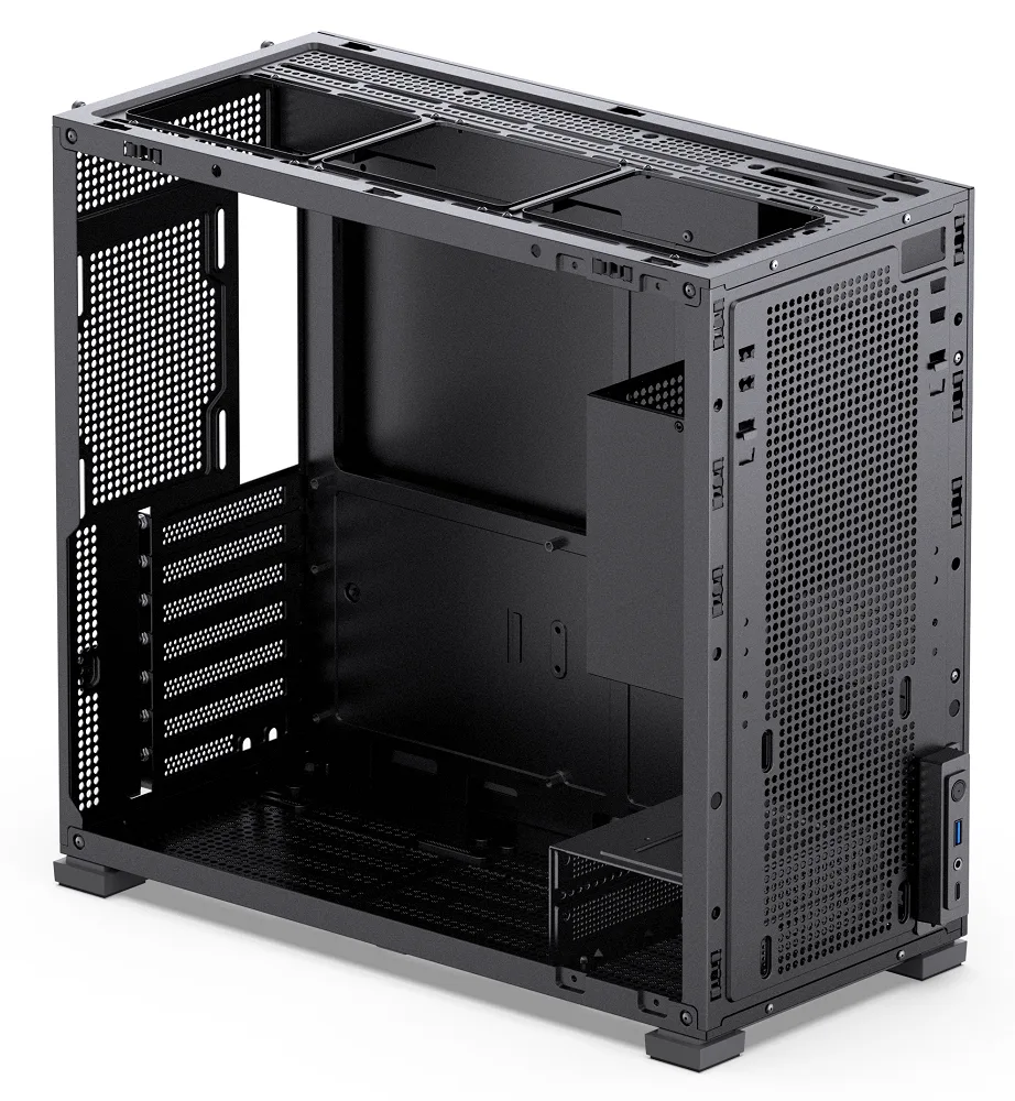 Jonsbo D41 Standard ATX PC Case – Black, Tempered Glass 10