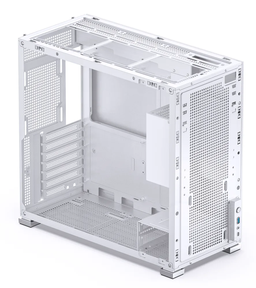 Jonsbo D41 Standard Screen ATX PC Case – White, Tempered Glass 12