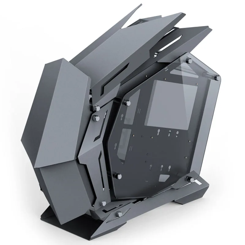 Jonsbo MOD-3 Mini Micro-ATX PC Showcase – White Tempered Glass 3