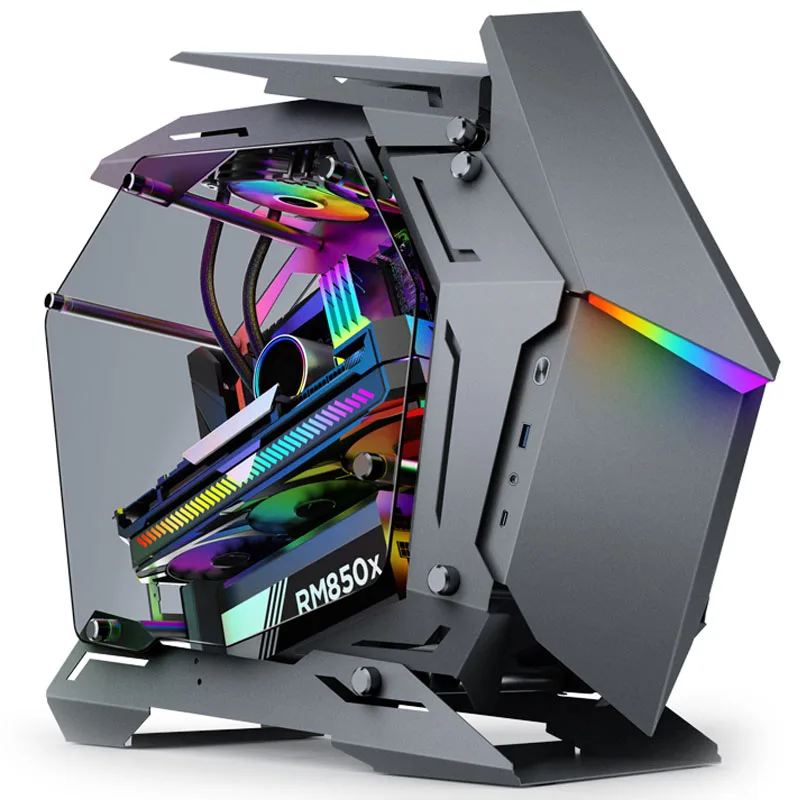 Jonsbo MOD-3 Mini Micro-ATX PC Showcase – White Tempered Glass 10