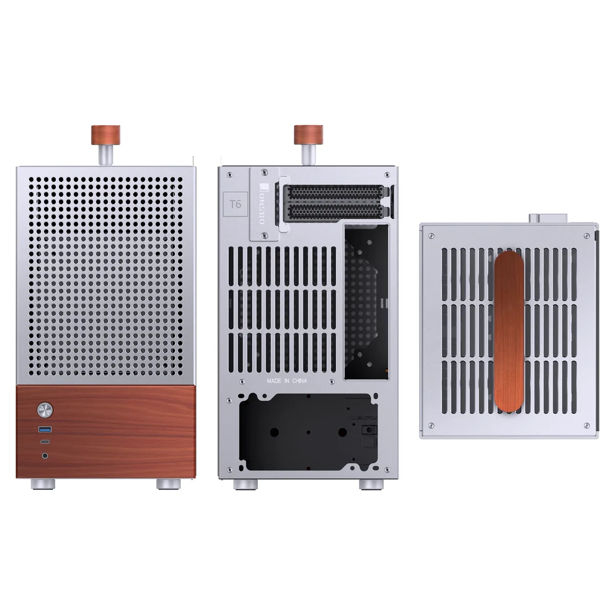 Jonsbo T6 Mini-ITX Case - Silver 12