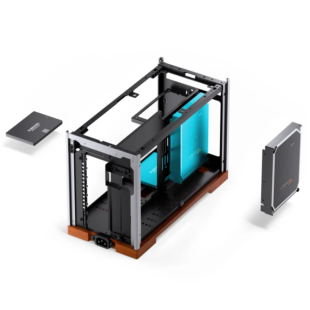 Jonsbo T9 Mini-ITX SFF Case - PCIe 5.0 - Silver 12