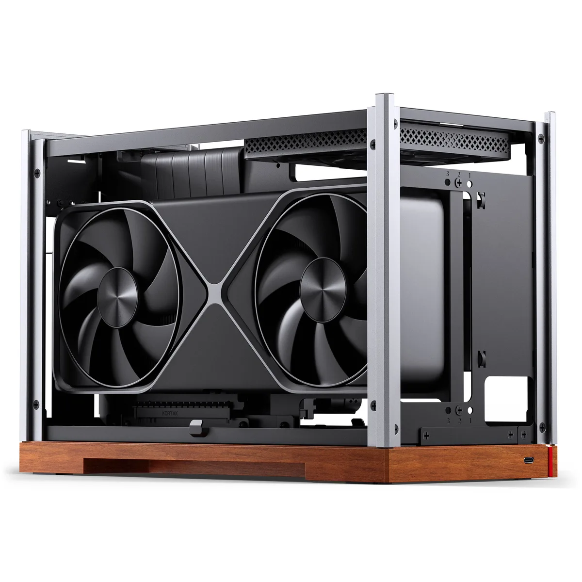 Jonsbo T9 Mini-ITX SFF Case - PCIe 5.0 - Silver 14