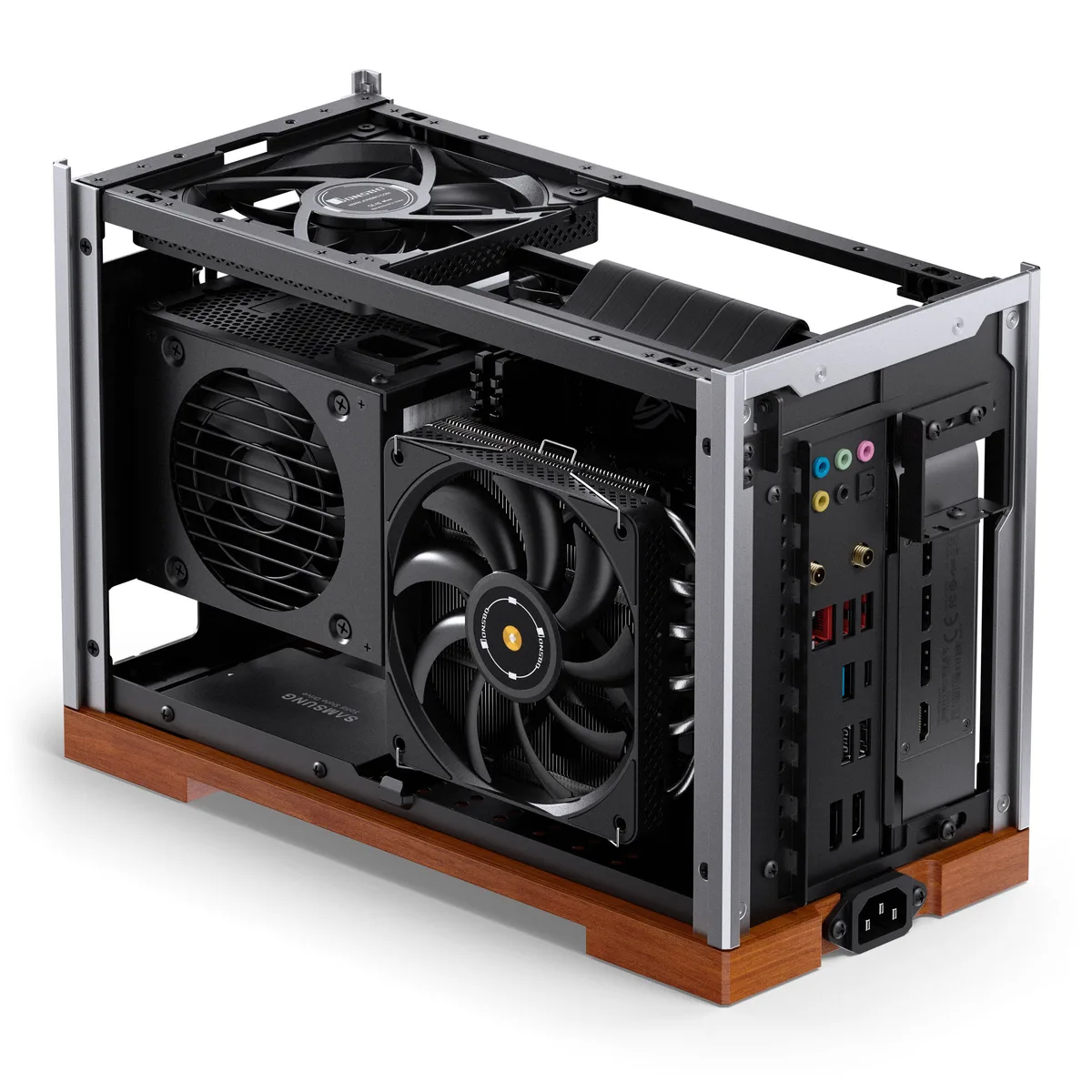 Jonsbo T9 Mini-ITX SFF Case - PCIe 5.0 - Silver 9