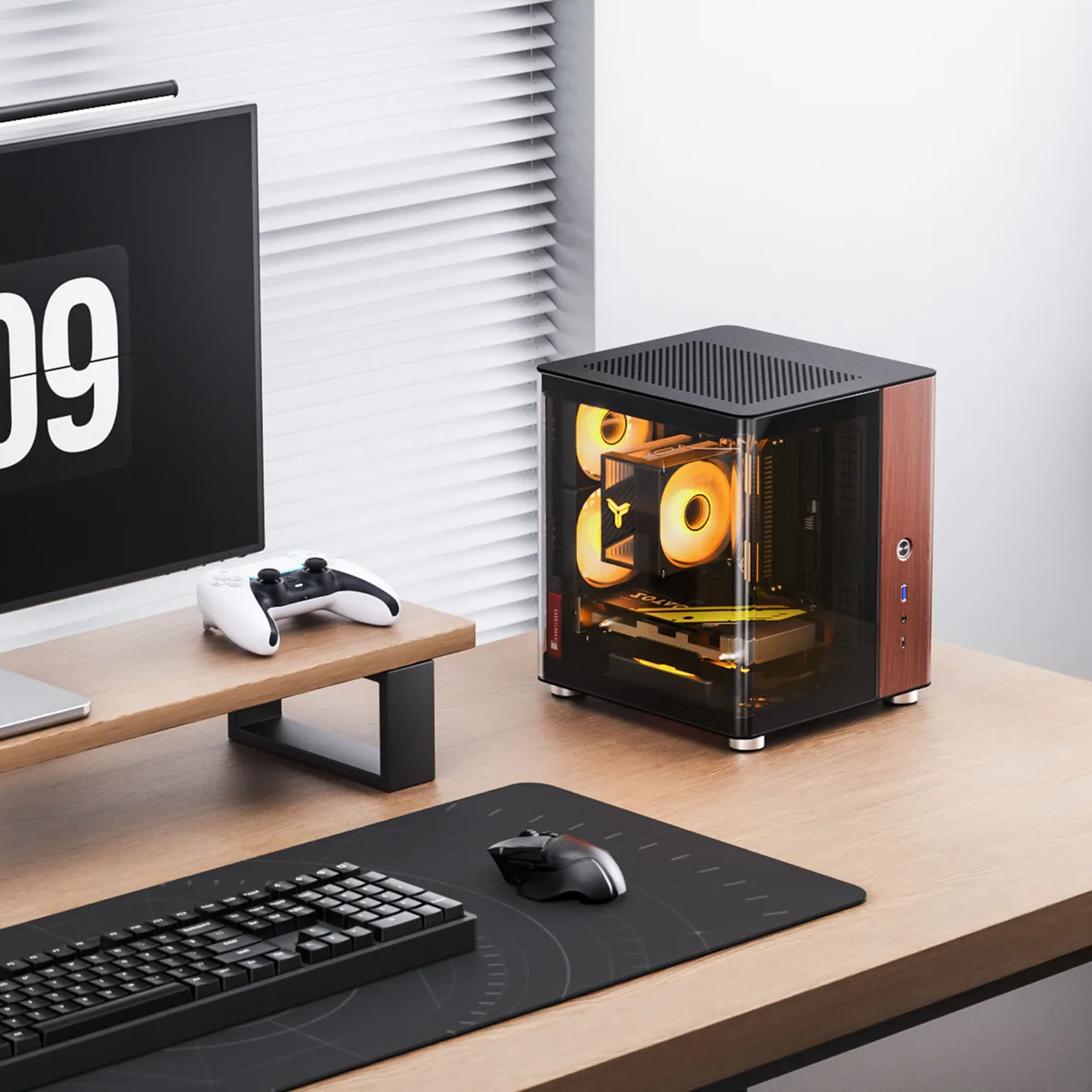 Jonsbo TK-0 Mini-ITX Case Tempered Glass - Black 3