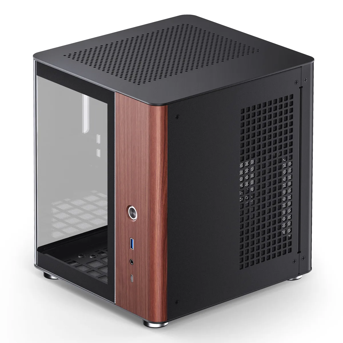 Jonsbo TK-0 Mini-ITX Case Tempered Glass - Black 7