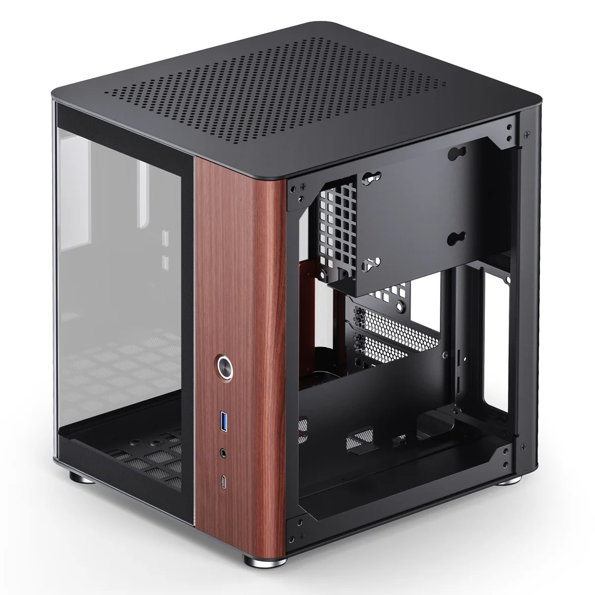 Jonsbo TK-0 Mini-ITX Case Tempered Glass - Black 8
