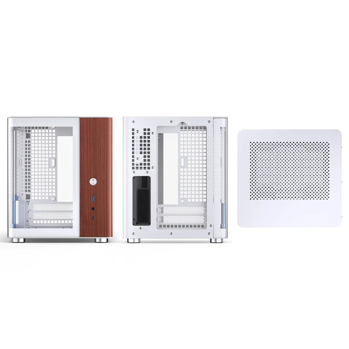 Jonsbo TK-0 Mini-ITX Case Tempered Glass - White 11