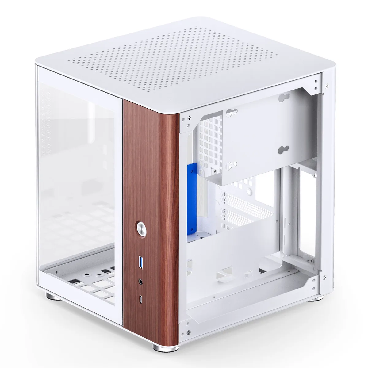 Jonsbo TK-0 Mini-ITX Case Tempered Glass - White 8