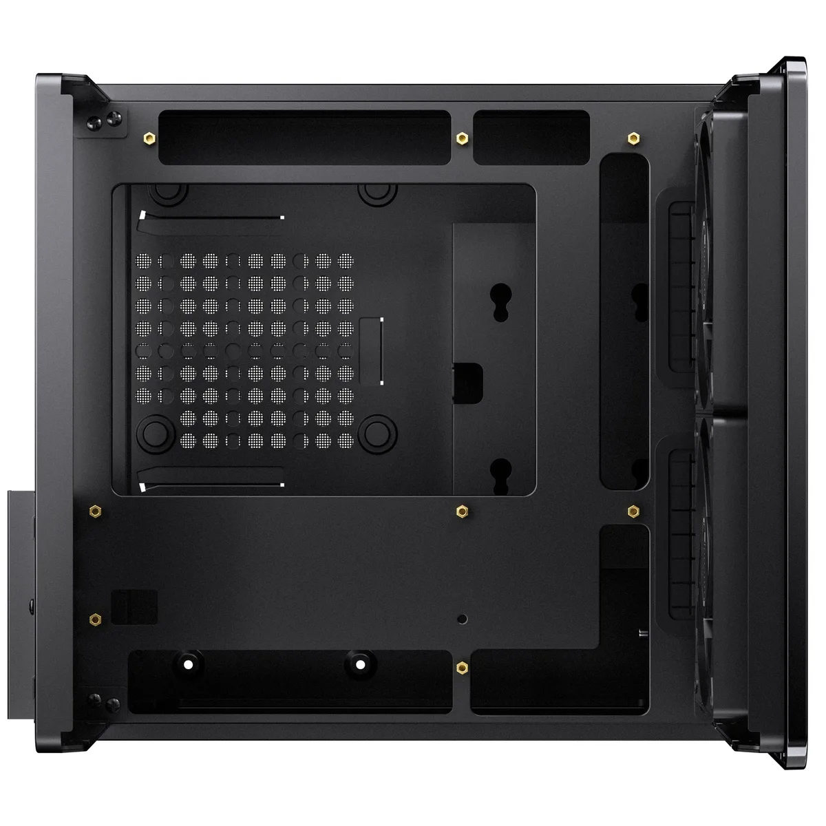 Jonsbo V12 Micro-ATX Panoramic Mini-Tower Case - Black 16