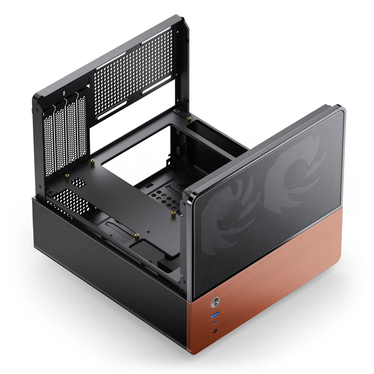 Jonsbo V12 Micro-ATX Panoramic Mini-Tower Case - Black 5